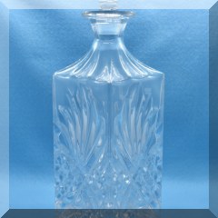 G20. Pressed glass decanter. 11”h - $10 